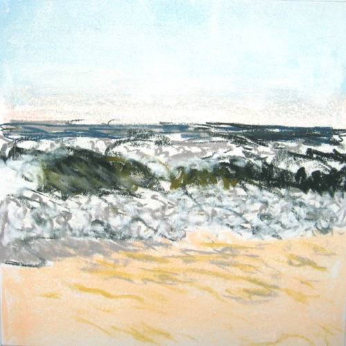 Hurricane Felix Aftermath, Aug. 20;
Chalk Pastel, 1995;
10 x 10 in. Hurricane Felix Aftermath, Aug. 20;
Chalk Pastel, 1995;
10 x 10 in.